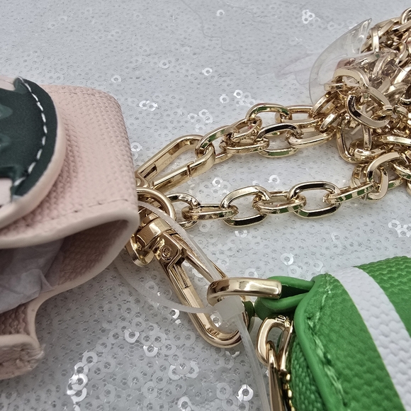 Kate Spade x Target Limited Edition Stripe Mini Crossbody Bag Green & White - Picture 13 of 13